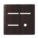 Placa p/ 3 Interruptores + Furo 4x4 - Novara Tabaco